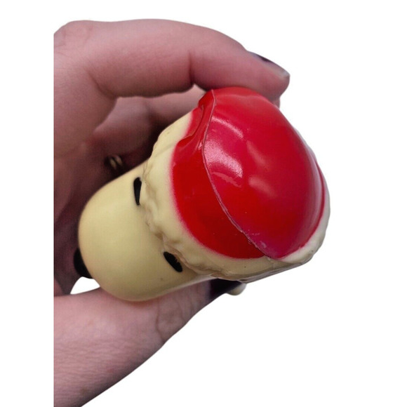 Vintage Snoopy Christmas Stocking Holder Hanger Plastic Retro 1970s 1980s - Picture 9 of 12